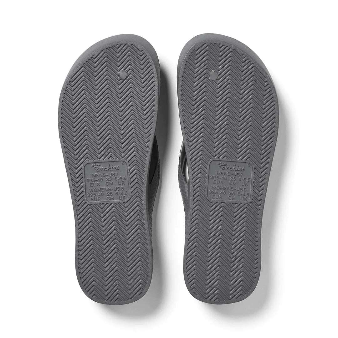 Archies Thongs Charcoal – Noosa Footwear Co.