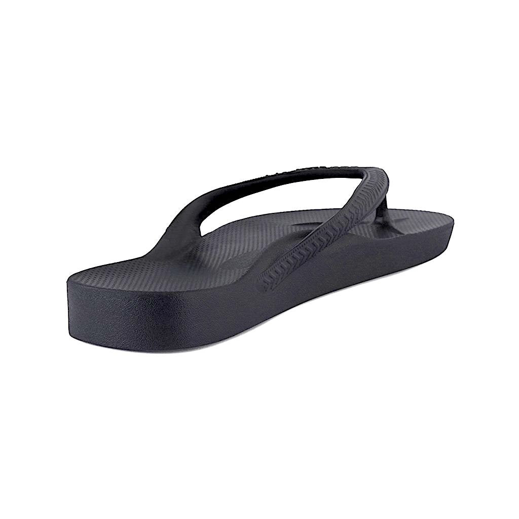ARCHIES THONGS BLACK - Noosa Footwear Co. 