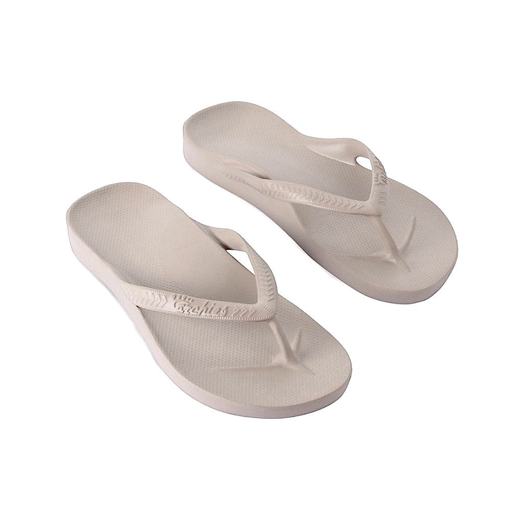 ARCHIES ARCH SUPPORT THONGS TAUPE – Noosa Footwear Co.