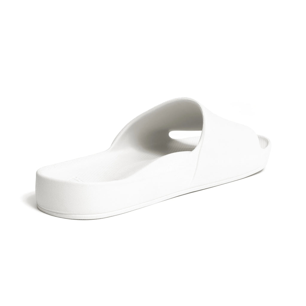 Archies Arch Support Slides White – Noosa Footwear Co.