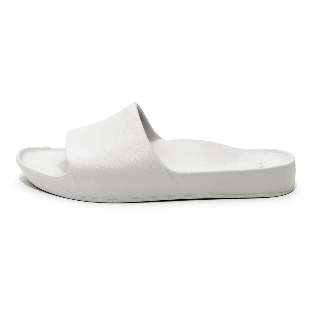 Archies Arch Support Slides White – Noosa Footwear Co.